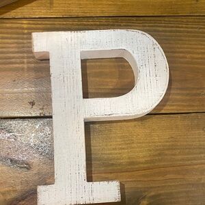 Hobby Lobby White Wooden Letter 'P'